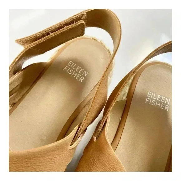 Eileen Fisher Timor Espadrille Wedge Slingback Sandal size 6.5 - Picture 6 of 9